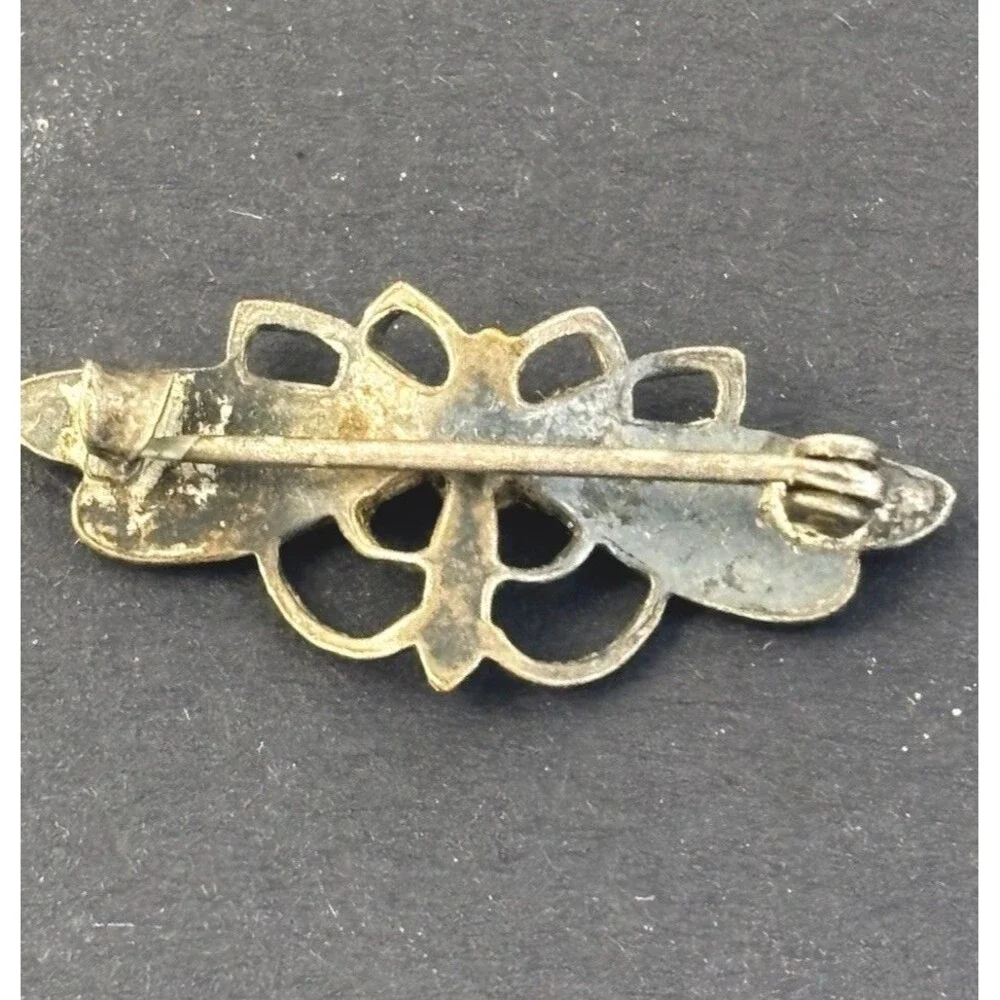 VTG 2 Sterling 925 1” Dragonfly Bug Pin & Small Dragon Fly Brooches 5.3 Grams